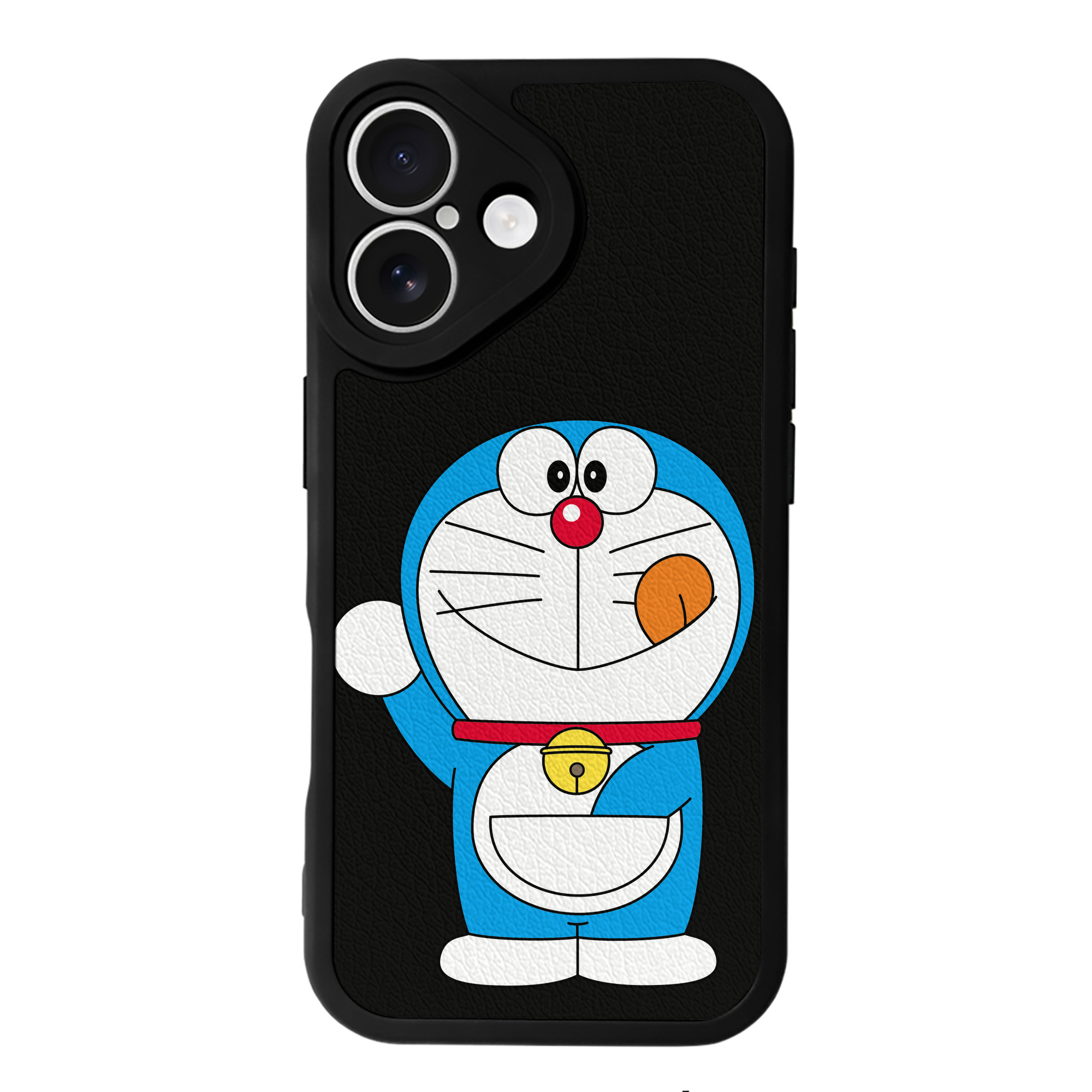 （画像用） ドラえもん Doraemon 【iPhone 16シリーズ対応】シリコンスマホケース（レザー調） 材質：シリコン